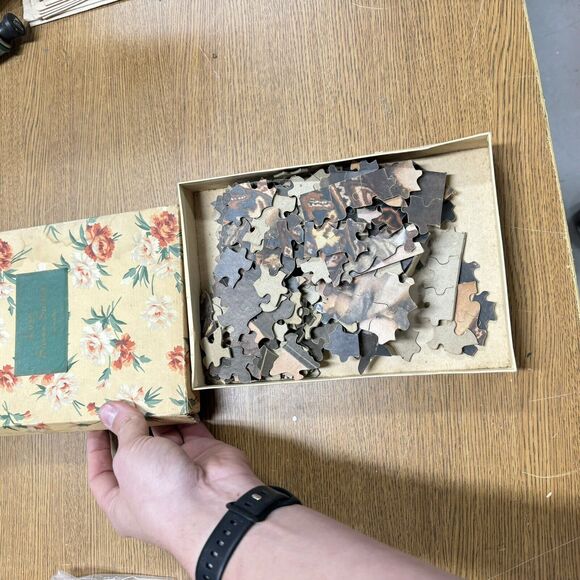 Luxor Savon Soap Cardboard Box With Antique Puzzle Inside - Sachet Soap Vintage - Picture 3 of 3